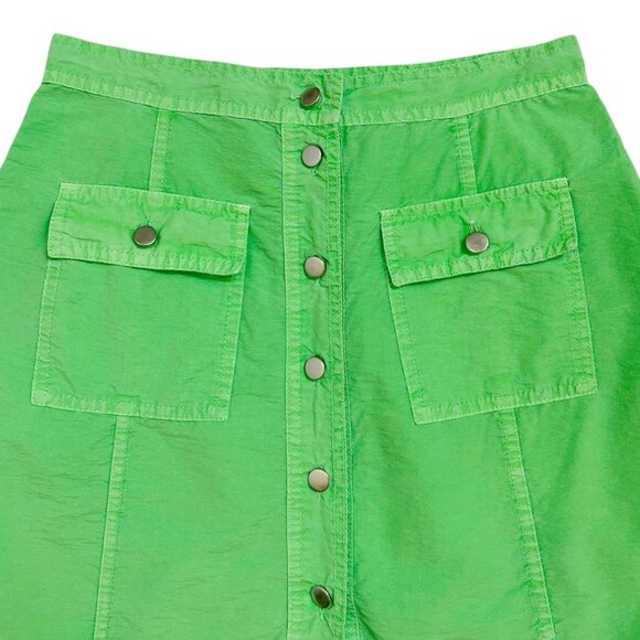 90s Vintage Ellesse Nylon Tennis Mini Skirt Buttonup Sport Neon Flare Italy. - Picture 3 of 4